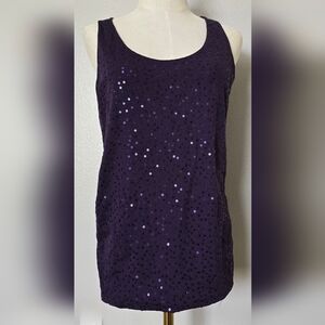 Ann Taylor Deep Purple Top